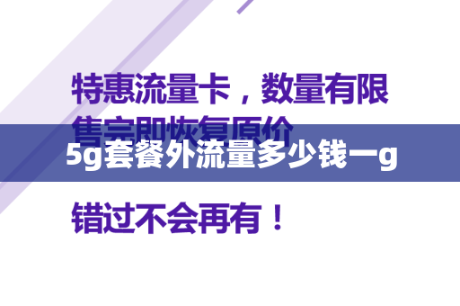 5g套餐外流量多少钱一g