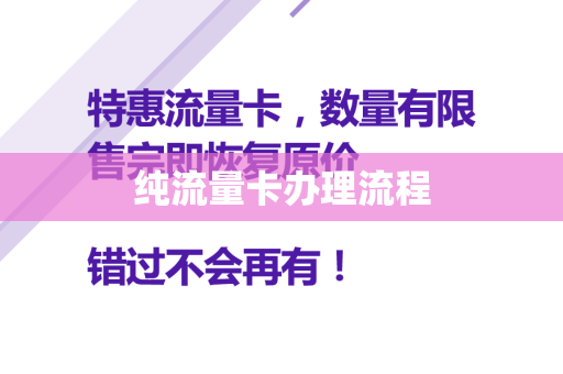 纯流量卡办理流程