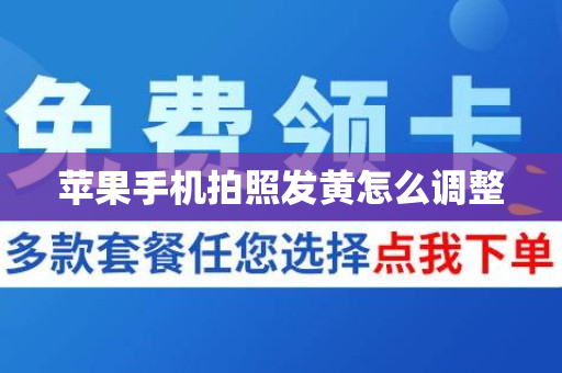 苹果手机拍照发黄怎么调整