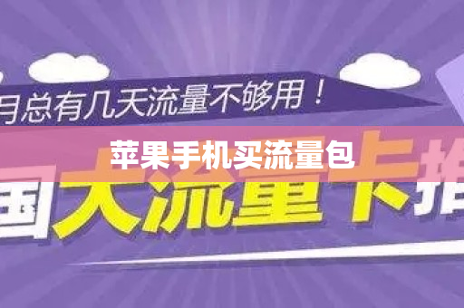 苹果手机买流量包