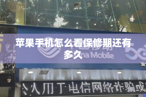 苹果手机怎么看保修期还有多久