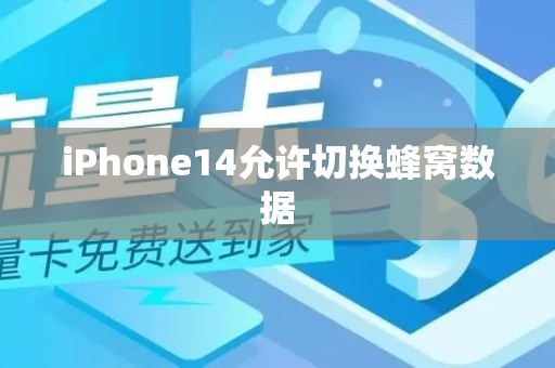iPhone14允许切换蜂窝数据
