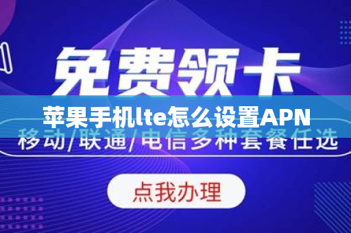 苹果手机lte怎么设置APN