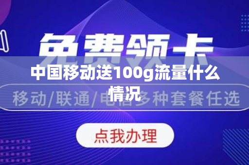 中国移动送100g流量什么情况
