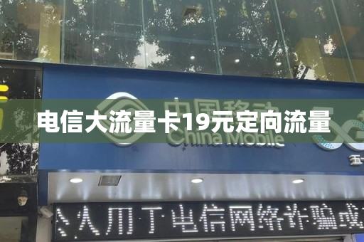 电信大流量卡19元定向流量