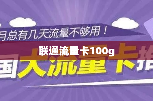 联通流量卡100g