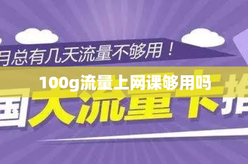 100g流量上网课够用吗