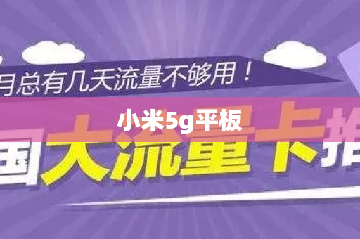 小米5g平板