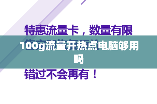 100g流量开热点电脑够用吗
