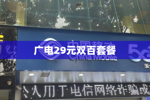 广电29元双百套餐