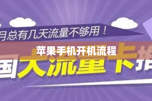 苹果手机开机流程
