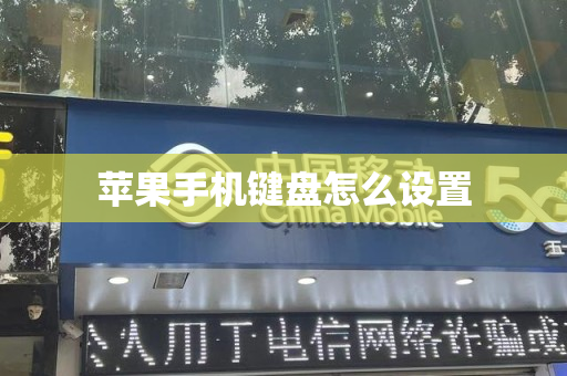 苹果手机键盘怎么设置