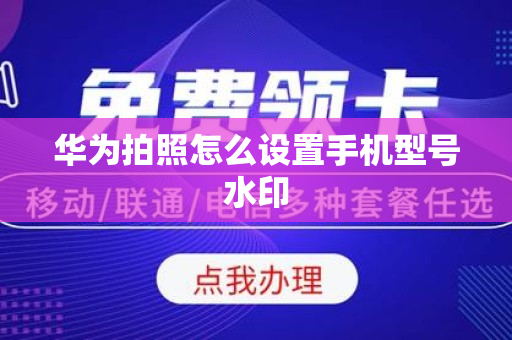 华为拍照怎么设置手机型号水印