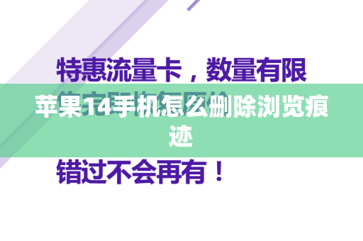 苹果14手机怎么删除浏览痕迹