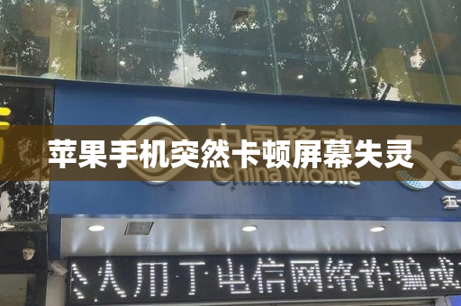 苹果手机突然卡顿屏幕失灵