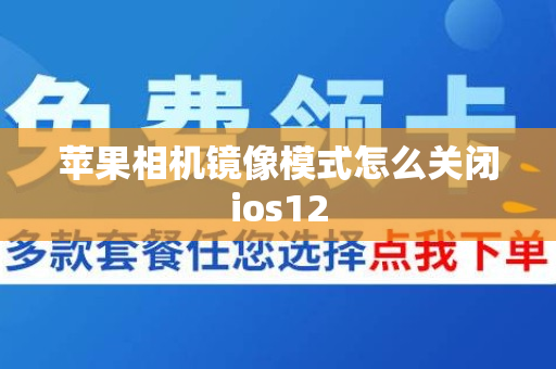 苹果相机镜像模式怎么关闭ios12