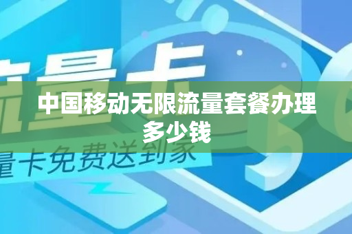 中国移动无限流量套餐办理多少钱