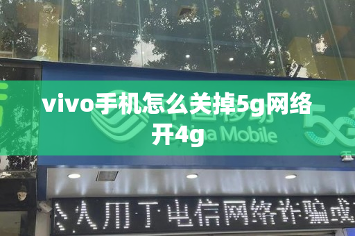 vivo手机怎么关掉5g网络开4g
