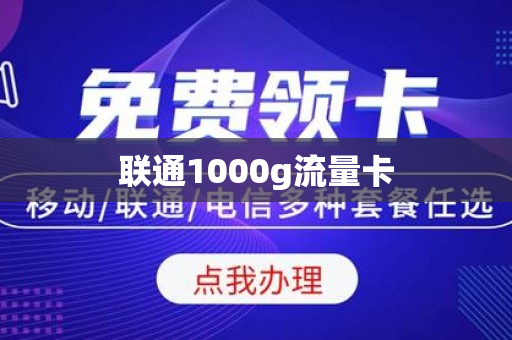联通1000g流量卡