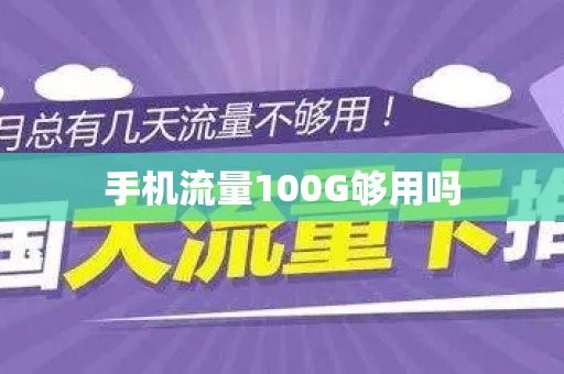 手机流量100G够用吗