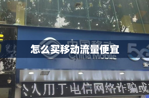 怎么买移动流量便宜