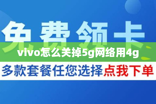 vivo怎么关掉5g网络用4g