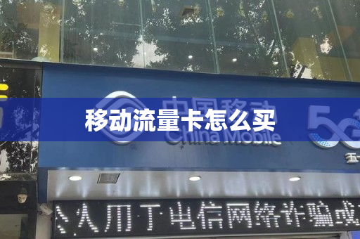 移动流量卡怎么买