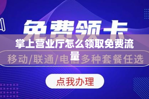 掌上营业厅怎么领取免费流量