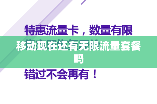 移动现在还有无限流量套餐吗