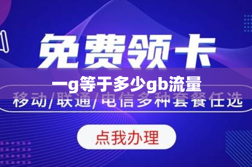 一g等于多少gb流量