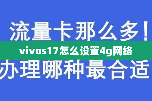 vivos17怎么设置4g网络