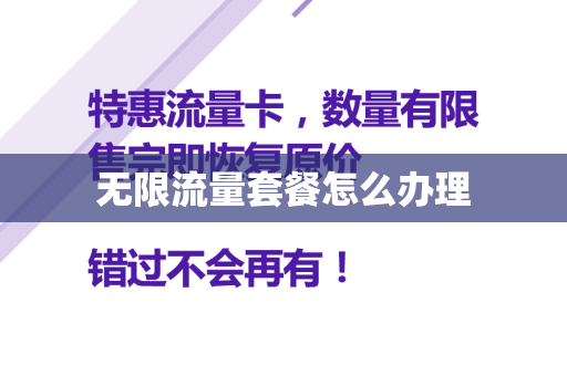 无限流量套餐怎么办理