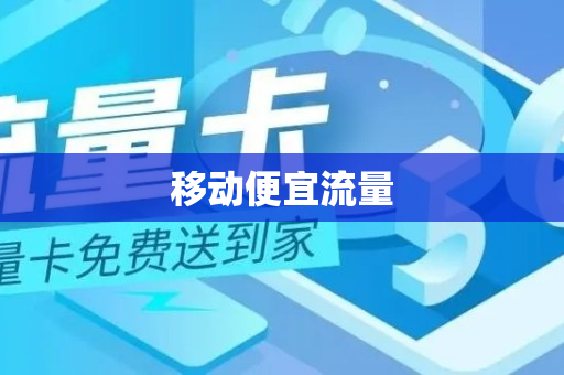 移动便宜流量