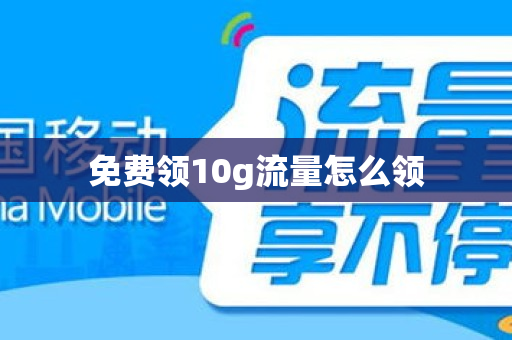 免费领10g流量怎么领