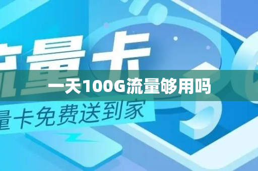 一天100G流量够用吗