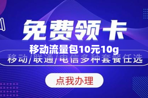 移动流量包10元10g