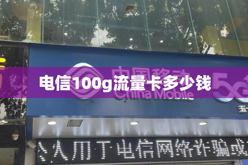 电信100g流量卡多少钱
