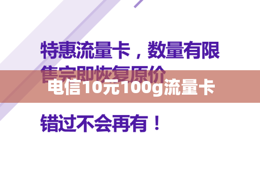 电信10元100g流量卡