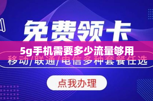 5g手机需要多少流量够用
