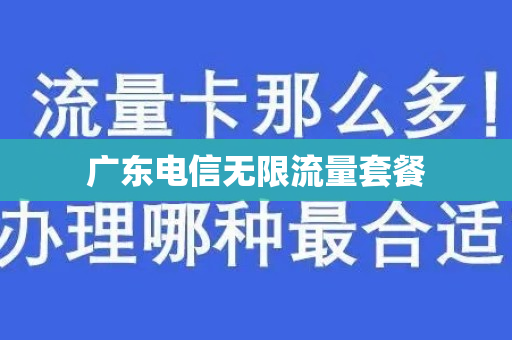 广东电信无限流量套餐