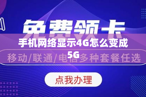 手机网络显示4G怎么变成5G