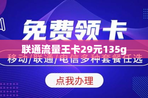 联通流量王卡29元135g