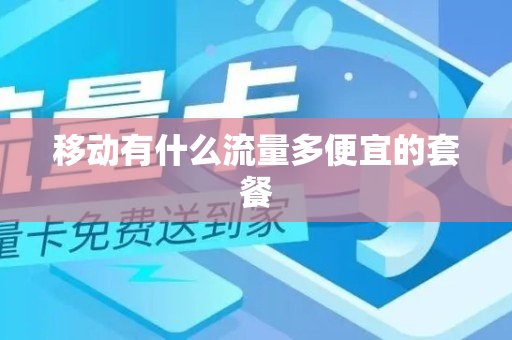 移动有什么流量多便宜的套餐