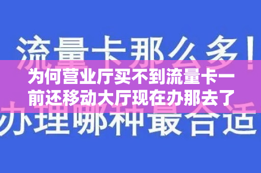 为何营业厅买不到流量卡一前还移动大厅现在办那去了