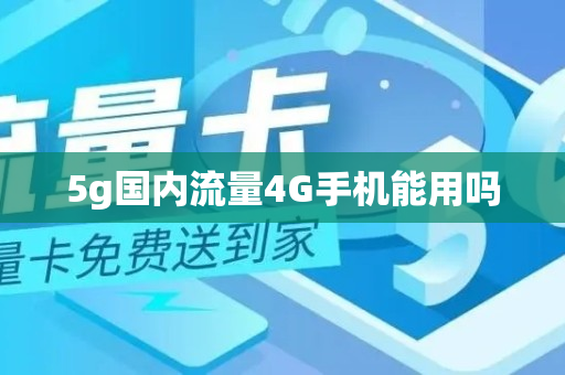 5g国内流量4G手机能用吗