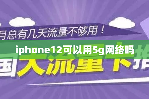 iphone12可以用5g网络吗