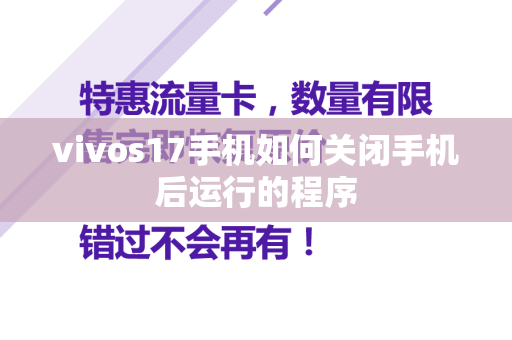 vivos17手机如何关闭手机后运行的程序