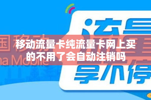 移动流量卡纯流量卡网上买的不用了会自动注销吗