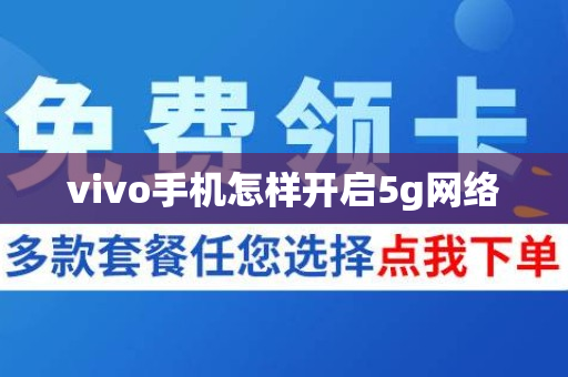 vivo手机怎样开启5g网络