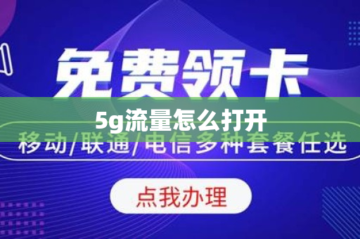 5g流量怎么打开